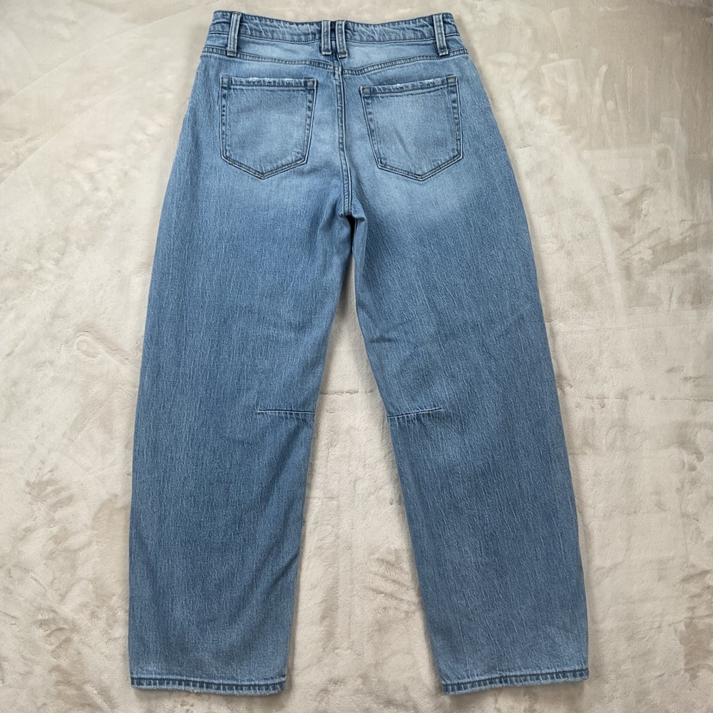 Vervet Blue Women Mid Rise Kate Barrel Jeans Light Wash Blue Size 27 - Picture 7 of 10